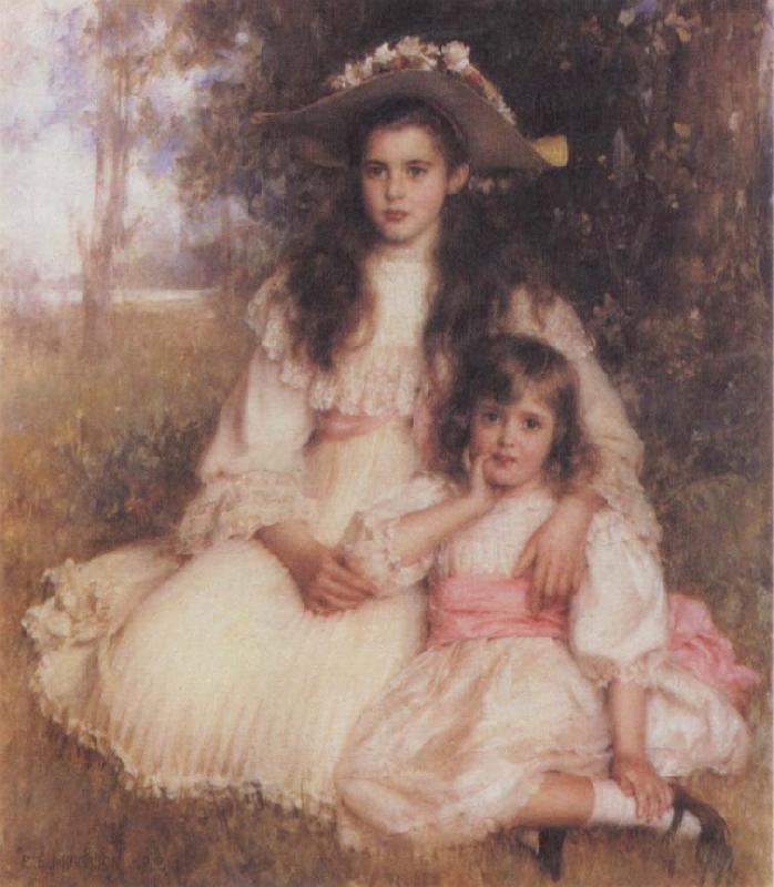 Robert Morrison The Browning Children France oil painting art